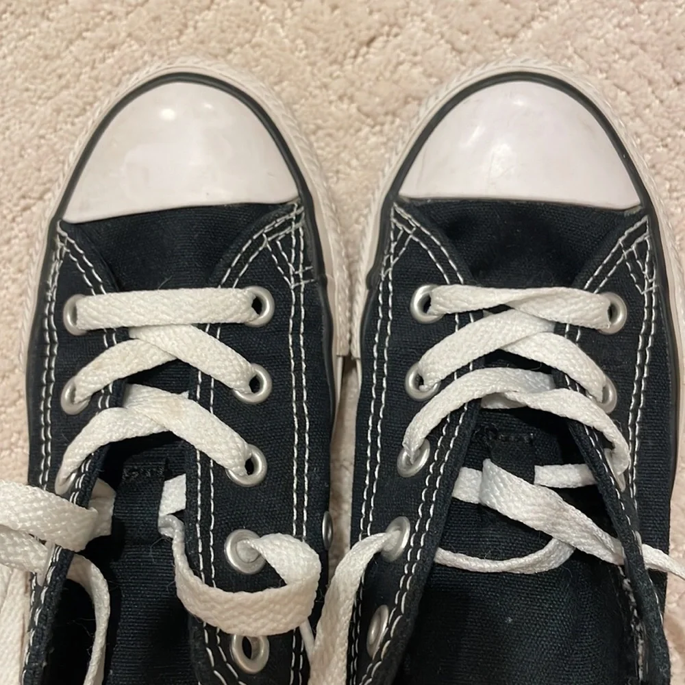 COPY - Converse Kids Chuck Taylor All Star Double Tongue Ox Big Girl's Shoes sz…